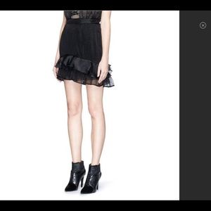 Isabel Marant Vendel Ruffle Layer Pleat Organza Skirt FR 34 USA 0-2 Nwt New Wome